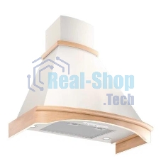 Вытяжка каминная Elikor Folk 90П-650-П3Д бежевый, 90 см, 650 куб. м/ч, 56 дБ