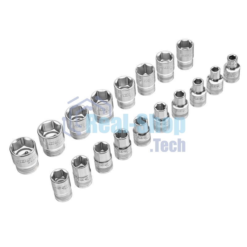 Набор торцевых головок Gross 14145 трещотка 120 зубьев, 36 предметов