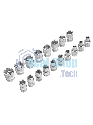 Набор торцевых головок Gross 14145 трещотка 120 зубьев, 36 предметов