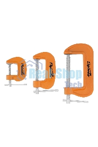 Набор Sparta: струбцины G-образные Sparta 3 шт., 25-50-75 мм