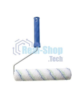 Валик Сибртех Водные краски, 250 мм, ворс 12мм, D - 36 мм, D ручки - 6 мм, полиэстер