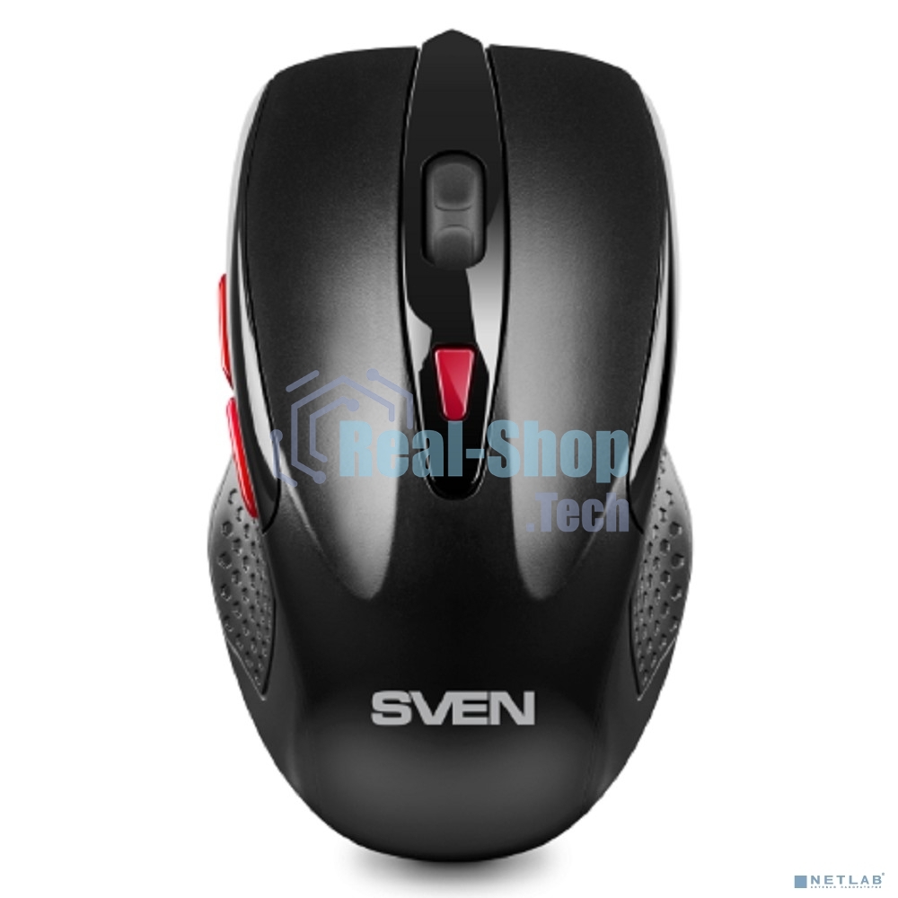 Мышь беспроводная SVEN RX-450W черный, 3200 dpi, радиоканал, USB, кнопки - 6