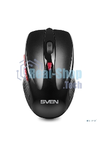 Мышь беспроводная SVEN RX-450W черный, 3200 dpi, радиоканал, USB, кнопки - 6