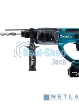 Перфоратор Makita DHR202RFE Перфоратор ак,SDS+, 18В,2х 3 Ач Li-ion,3реж,1.9Дж,0-4000у\м,3.5кг,чем,подсветка,совмест с 4 Ач Li-ion
