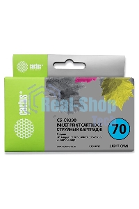Картридж струйный Cactus CS-C9390 №70 светло-голубой (130 мл.) для HP DesignJetZ2100, Z2100GP, Z3100, Z3100GP, Z3100ps GP, Z3200, Z3200ps, Z5200, Z5400 ePrinter, Z5400ps PostScript