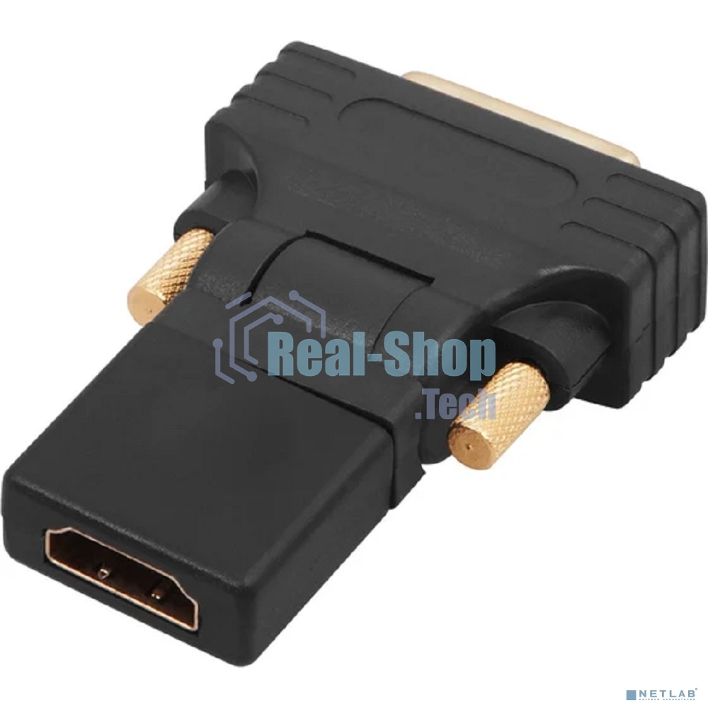 Переходник штекер DVI-D - гнездо HDMI, поворотный Rexant