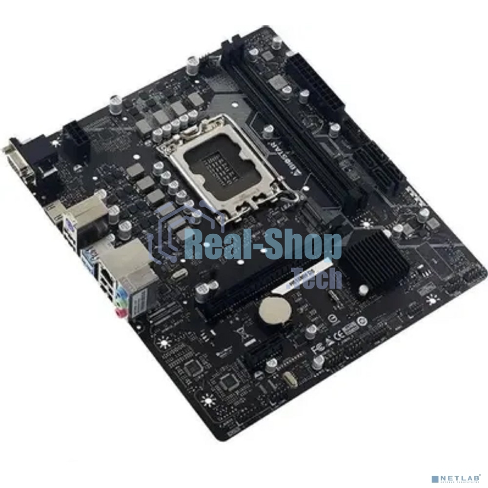 Материнская плата Biostar H610MH D5, LGA 1700, Intel H610, 2xDDR5, 4xSATA, 1xM.2 PCIe 3.0 x4, 1xPCIe 4.0 x16, 1xPCIe x1, 1xHDMI, 1xVGA, 1x 1Gb LAN, 4xUSB-A 2.0, 2xUSB 3.2 Gen 1, 3x3.5 мм, mATX
