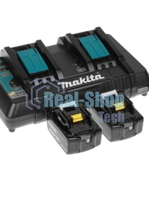 Аккумулятор+з\у Makita 191L75-3DC18RD-1шт+BL1850B-2шт,18В,5.0А·ч,Li-ion,кор