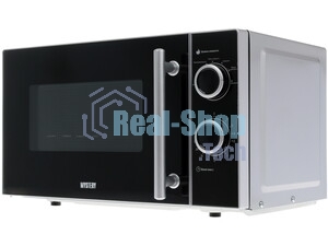 Микроволновая печь Mystery MMW-2032 черный/серебристый, 20 л, 800 Вт, переключатели - поворотный механизм