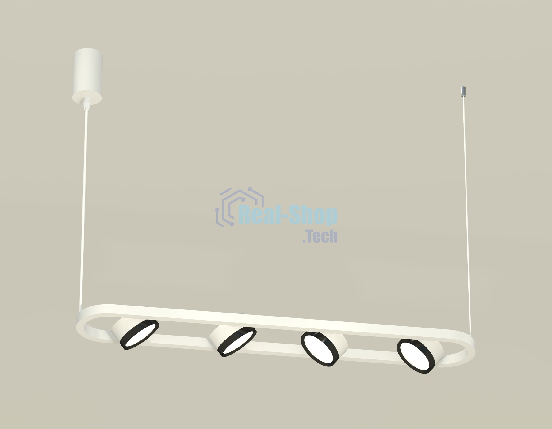 Светильник Ambrella light XB9163101/4 SWH/PBK белый песок/черный полированный GX53 (C9163, N8113)
