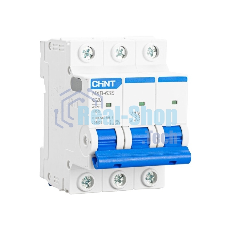 Выключатель автоматический CHINT 3п C 20А 4.5кА NXB-63S