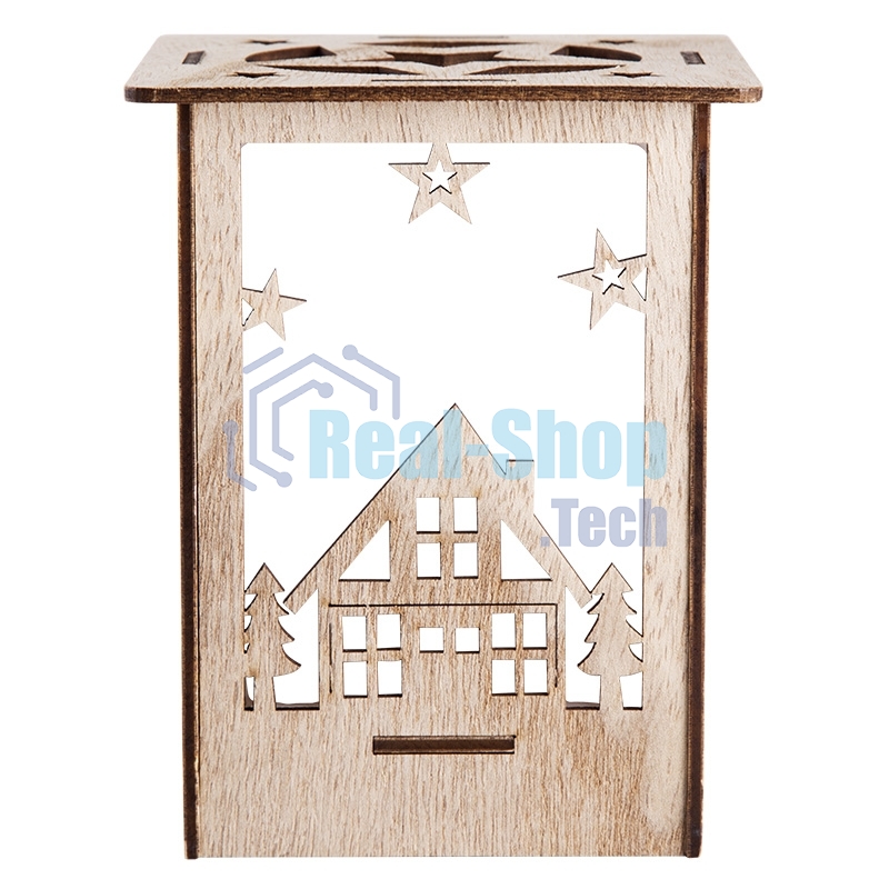 Деревянная фигурка Neon-night с подсветкой 