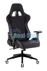 Кресло игровое Бюрократ VIKING 4 AERO BLACK EDITION черный искусст.кожа/ткань