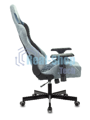 Кресло Бюрократ VIKING 7 KNIGHT BL FABRIC синий, ткань, 120 кг, механизм качания