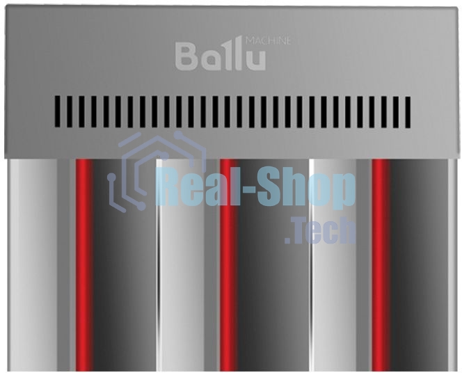 Обогреватель инфракрасный Ballu BIH-Т-6.0 серый, 6000 Вт, 60 м2