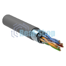 Кабель связи витая пара F/UTP кат. 5E 4 пары PVC 1м сер. GENERICA ITK BC1-C5E04-311-305-G