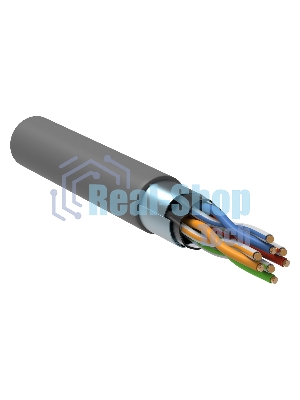 Кабель связи витая пара F/UTP кат. 5E 4 пары PVC 1м сер. GENERICA ITK BC1-C5E04-311-305-G