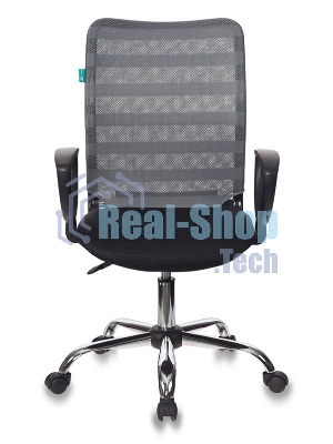 Кресло Бюрократ CH-599AXSL/32G/TW-11 серый/черный, сетка, 120 кг, механизм качания