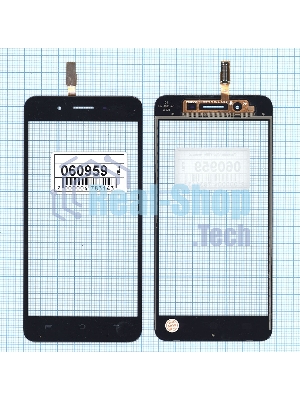 Сенсорное стекло (тачскрин) для Vivo Y55s, черное