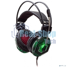 Наушники с микрофоном Oklick HS-L500G черный 2.2м мониторы оголовье