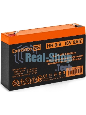 Батарея для ИБП ExeGate HR 6-9 (6V 9Ah, 634W), клеммы F2