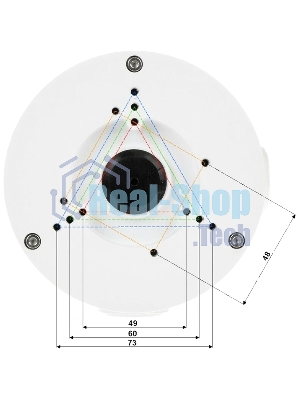 Монтажная коробка Dahua DH-PFA130-E IP66, IK10 Совместима: для bullet, eyeball