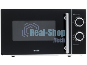 Микроволновая печь Mystery MMW-2032 черный/серебристый, 20 л, 800 Вт, переключатели - поворотный механизм