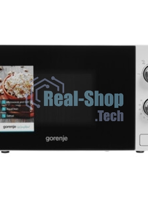 Микроволновая печь Gorenje MO20E2W белый, 20 л, 800 Вт, переключатели - поворотный механизм