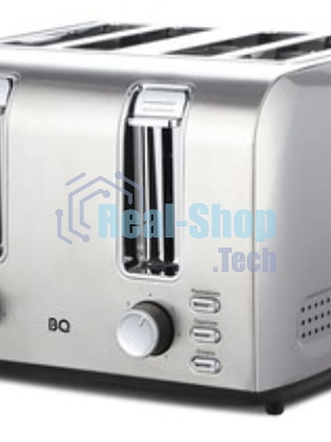 Тостер BQ T2001 чёрный/нержавеющая сталь, 1500 Вт, 4 слота