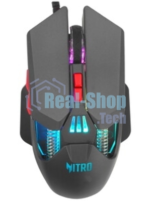 Мышь проводная Acer Nitro OMW302 черный, 7200 dpi, USB, кнопки - 7