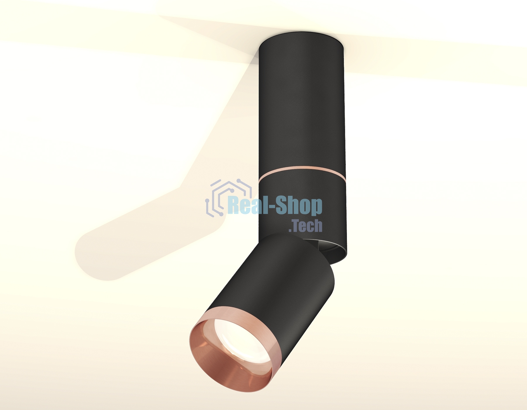 Светильник Ambrella Light XM6313145 SBK/PPG черный песок/золото розовое полированное MR16 GU5.3