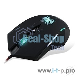 Мышь проводная Crown Gaming CMXG-602 черный, 2200 dpi, USB, кнопки - 6