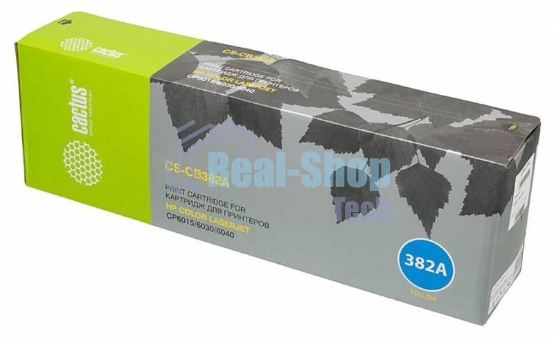 Тонер-картридж Cactus CS-CB382A желтый для HP CLJ MFP CM6030/CM6040;CP6015 (21000 стр.)