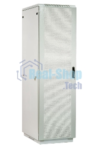 Шкаф телекоммуникационный напольный 42U (800x1000) дверь перфорированная (3 места), ШТК-М-42.8.10-4ААА