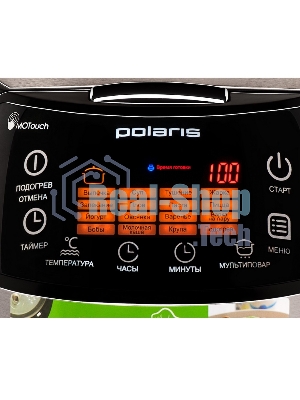 Мультиварка Polaris PMC 0517AD серебристый/черный, 5 л, 860 Вт, сенсор, 15 программ