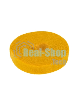 Лента-липучка многоразовая Rexant 5 м х 20 мм, желтая (1 шт.)