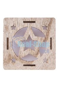 Деревянная фигурка Neon-night с подсветкой 