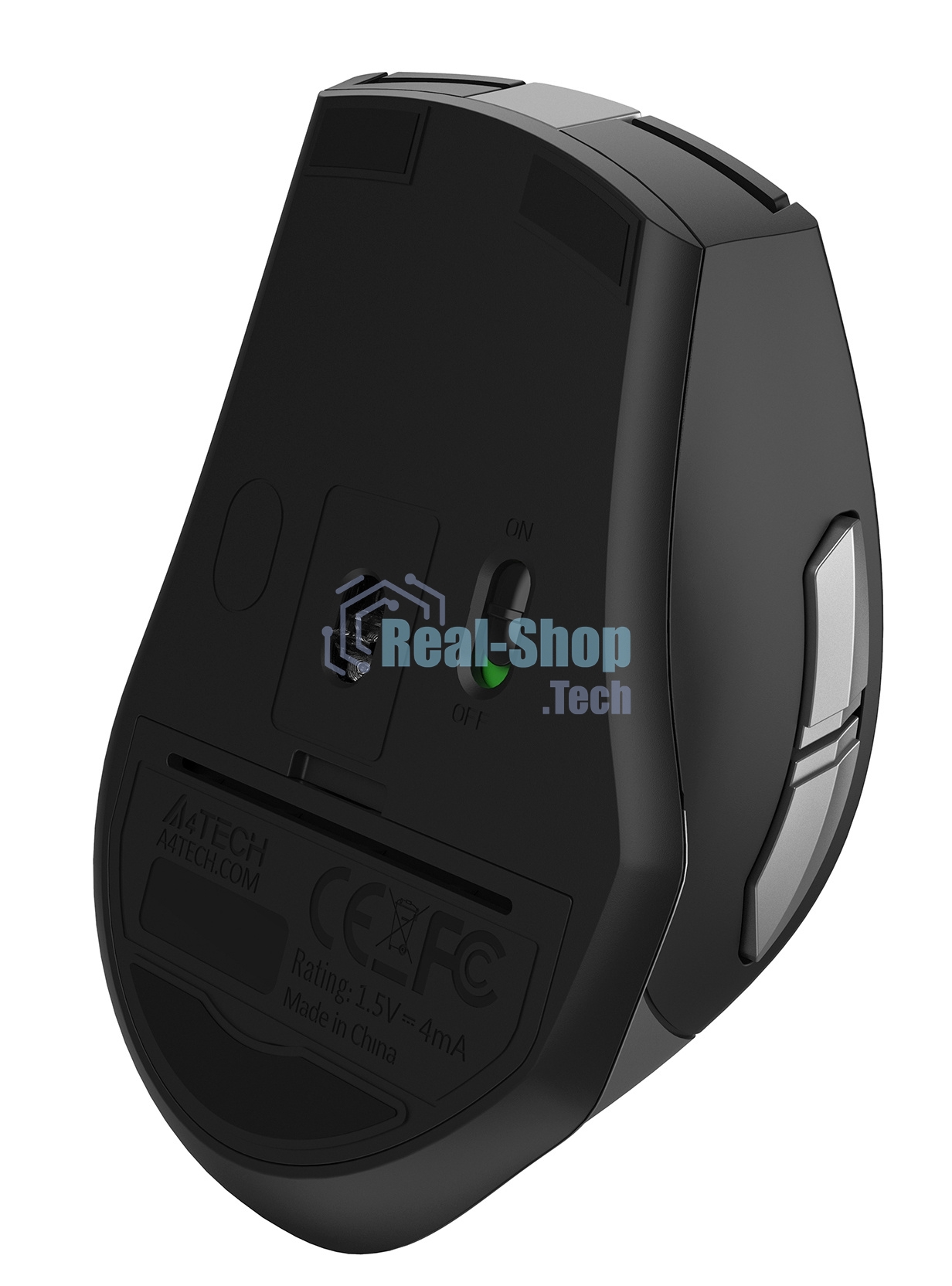 Мышь беспроводная A4Tech Fstyler FG35 серый/черный, 2000 dpi, радиоканал, USB, кнопки - 6