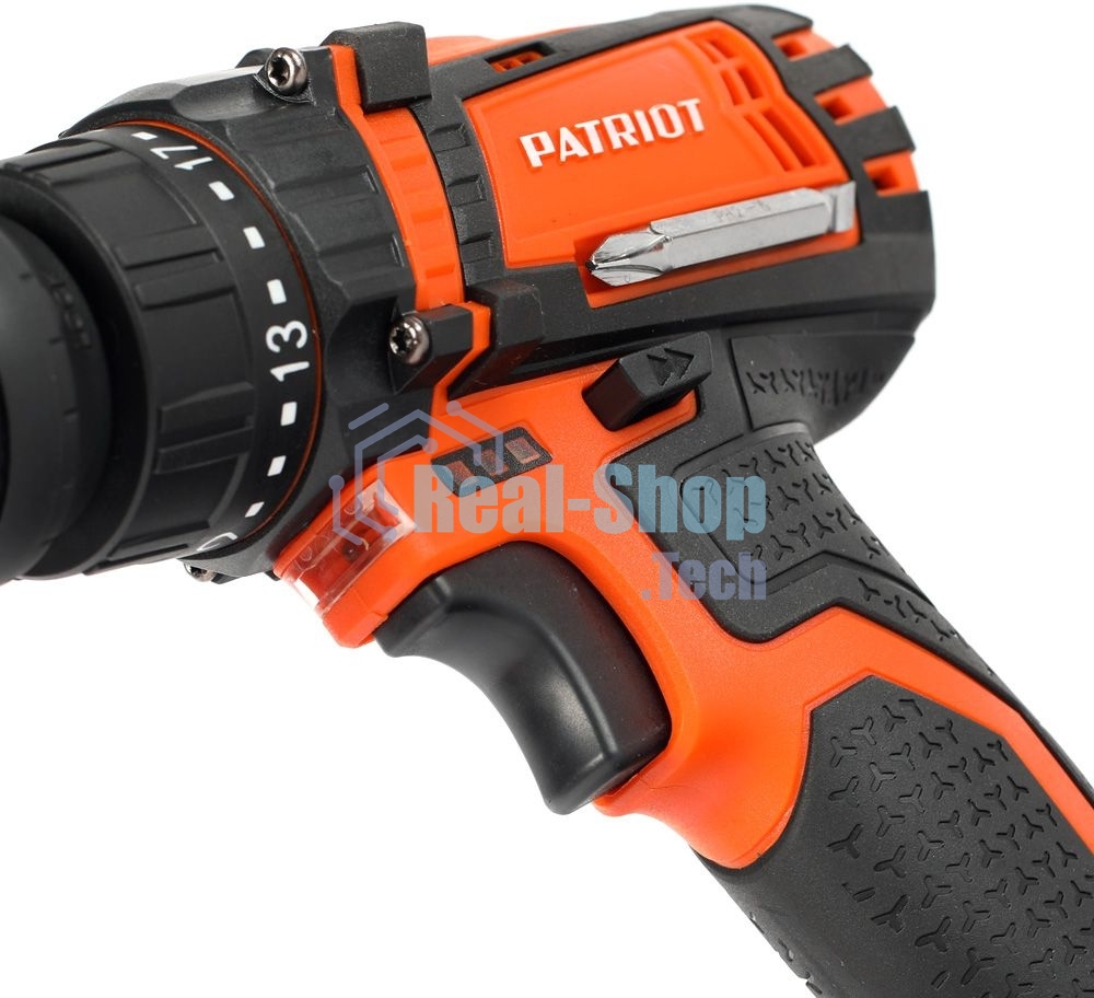 Дрель-шуруповерт аккумуляторная Patriot BR 203UES, Аккумуляторная, 20В, 2 АКБ, Кейс