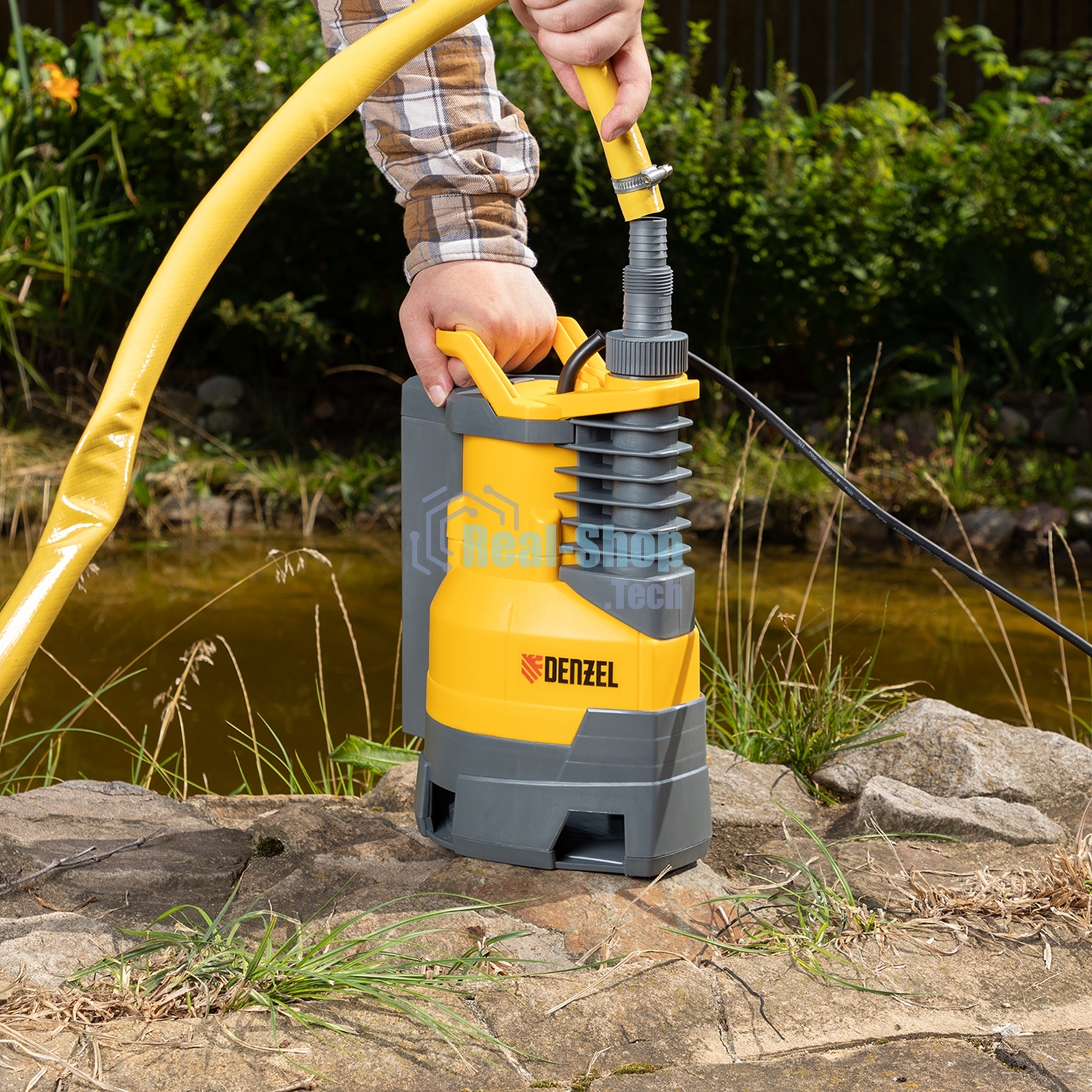 Насос Denzel DPХ950 дренажный х-pro 950Вт подъем 8.5м 15500л/ч