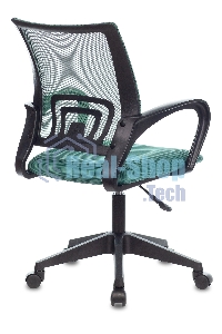 Кресло компьютерное Бюрократ CH-695NLT TW-03 TW-30 зеленый, сетка/ткань, крестовина пластик