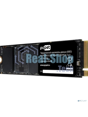 Накопитель SSD PC PET PCPS256G3, 256GB, PCIe 3.0 x4, M.2 2280, NVMe, R/W 1800/1000