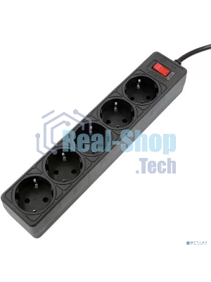 Сетевой фильтр 5bites GARDA SP5B-518 5S, 3x0.75 мм2, 1.8 м, черный