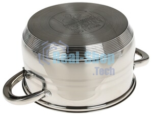Кастрюля Lara LR02-584 SONATA 22x13 см, 4.9 л, нержавеющая сталь, индукция, с крышкой
