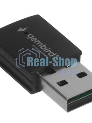 Сетевой адаптер Wi-Fi+Bluetooth Gembird WNP-UA-018 двухдиапазонный мини, 600 Мбит, USB, 802.11b/a/g/n/ac