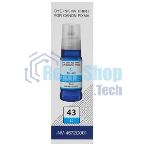 Чернила NVPrint GI-43 C (NV-4672C001) для Canon Pixma G540, G640 (70 мл) Cyan (в коробке) совместимые
