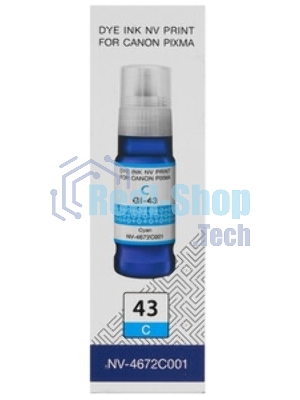 Чернила NVPrint GI-43 C (NV-4672C001) для Canon Pixma G540, G640 (70 мл) Cyan (в коробке) совместимые