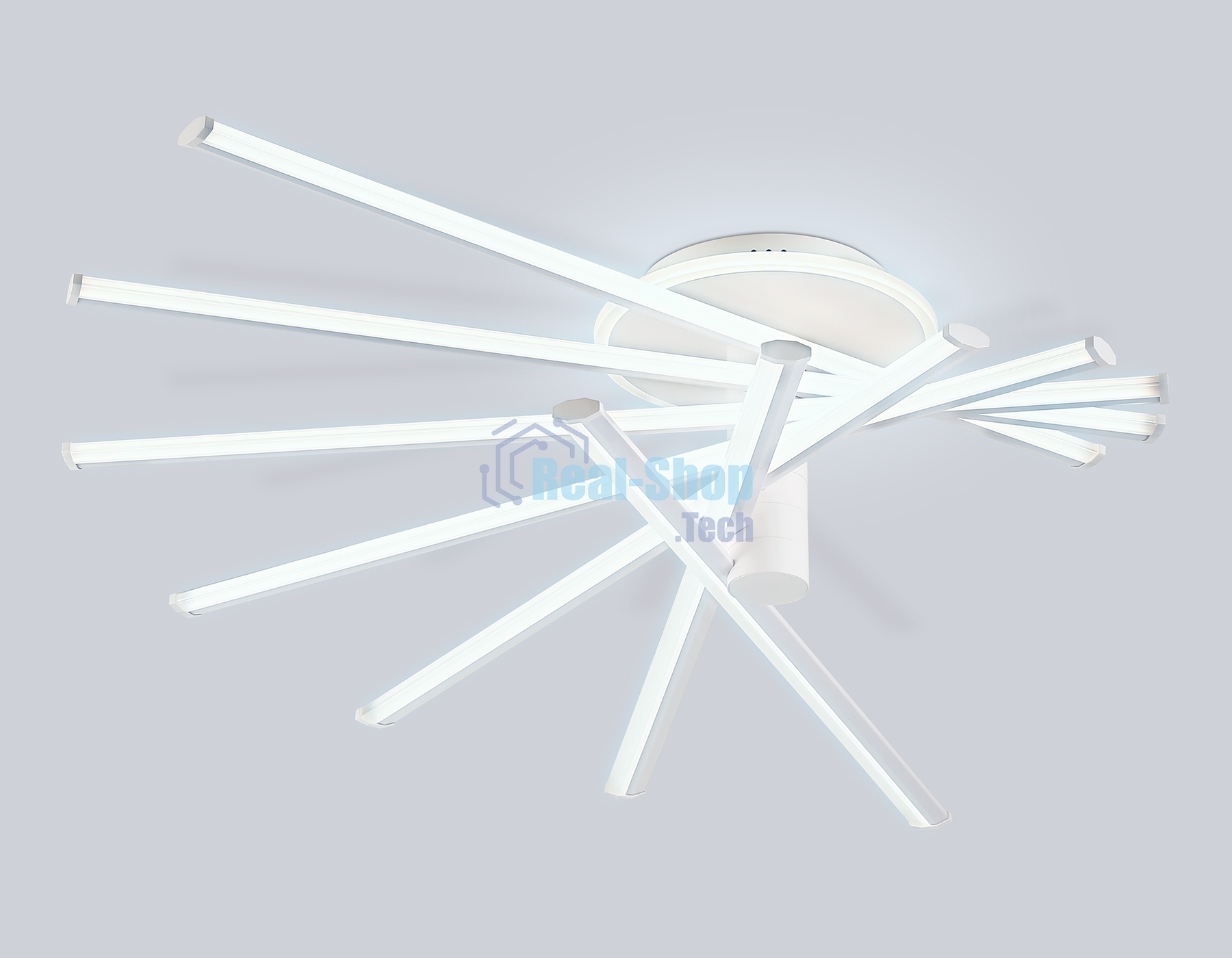 Потолочный светодиодный светильник Ambrella light FL6241 WH белый 135W 3000K-6400K 900*750*230 (ПДУ ИК)