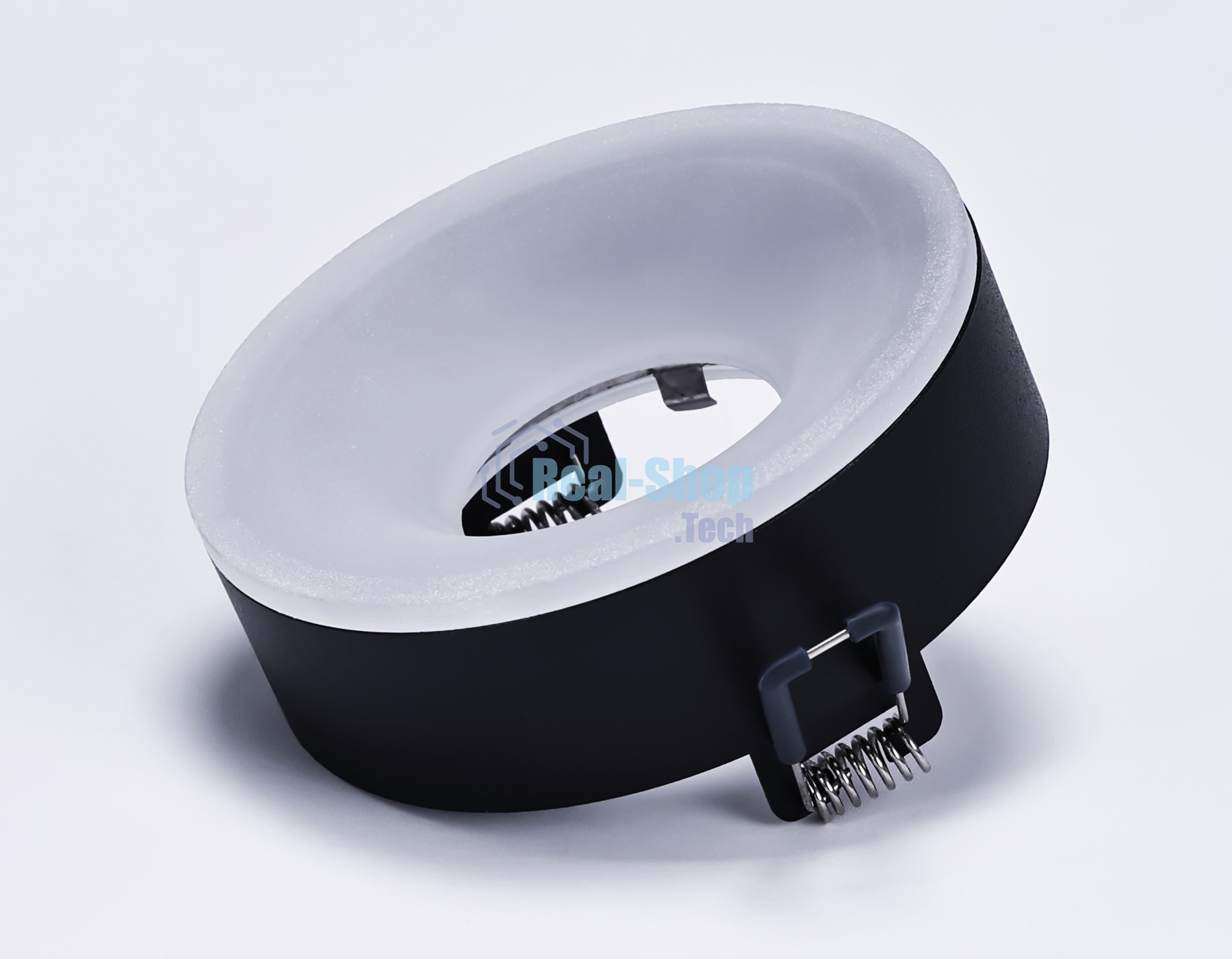 Светильник Ambrella light TN3332 SBK/FR черный песок/белый матовый GU5.3 D96*50