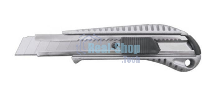 Нож FIT 10250технический 18мм усиленный металлич.корпус